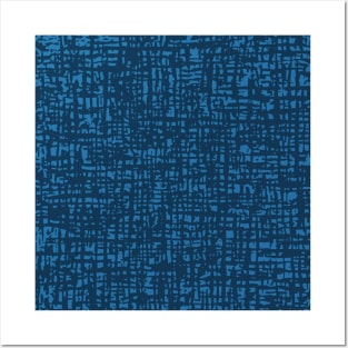 Fibre Mesh Pattern (Blue) Posters and Art